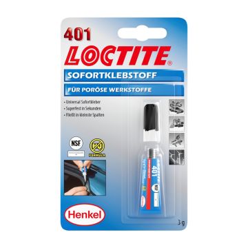 LOCTITE 401, 3 g blisterpakend