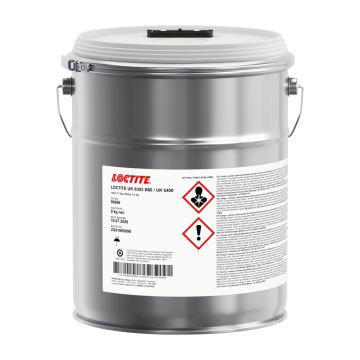 LOCTITE UK 8303 B60 / LOCTITE UK 5400, 9 kg ämber